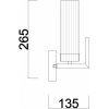 Стеклянное бра Еster FR5214WL-01BS цилиндр прозрачное Freya