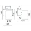 Трековый светильник Nihal 707041 цилиндр черный Deko-Light