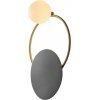 Стеклянное бра Wall lamp MT8844-1W black форма шар DeLight Collection