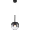 Стеклянный подвесной светильник Aura 8615P-1L BK-SM форма шар iLedex