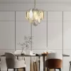 Стеклянная подвесная люстра Leaf 369/8 белая Bogate's