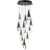 Стеклянная потолочная люстра Afalina 5442/69L белая Odeon Light