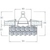 Стеклянный точечный светильник Downlight DL062.02.1/12 crystal/jet прозрачный