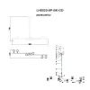 Потолочная люстра Sauris LH8020/6P-BK-GD цилиндр желтая Lumien Hall
