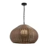 Подвесной светильник Wicker 4884-1P коричневый Favourite