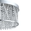 Хрустальный потолочный светильник Luster 587/6 Chrome цилиндр прозрачный Escada