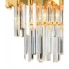 Хрустальная подвесная люстра Delta DELTA 79005/6C BRASS прозрачная Natali Kovaltseva