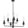 Стеклянная потолочная люстра Medea SL1244.403.06 прозрачная цилиндр ST Luce