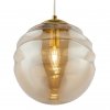 Стеклянный подвесной светильник Vinare P074PL-03BS форма шар цвет янтарь Maytoni