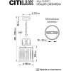 Хрустальный подвесной светильник Инга CL335111 цилиндр прозрачный Citilux