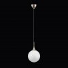 Стеклянный подвесной светильник GLOBO 813033 форма шар белый Lightstar