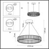 Хрустальный подвесной светильник Vekia 5015/45L прозрачный Odeon Light