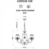 Подвесная люстра Charm A2083LM-5AB конус Artelamp