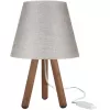 Интерьерная настольная лампа Sophia TL1619T-01BG конус серый TopLight