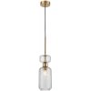 Стеклянный подвесной светильник Gloss 1141/1S Smoke цилиндр Escada