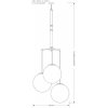 Стеклянный подвесной светильник Artu Glass ART-ZWD-3(Z)G350 белый форма шар Kutek