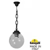 Уличный светильник подвесной GLOBE 250 G25.120.000.AXF1R форма шар прозрачный Fumagalli