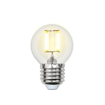 Лампочка светодиодная  LED-G45-6W/NW/E27/CL GLA01TR картон Uniel