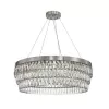 Хрустальная подвесная люстра Magnitudo 4715-16P прозрачная цилиндр Favourite