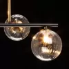 Стеклянный подвесной светильник Оливия 306016105 прозрачный форма шар DeMarkt