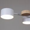 Потолочная люстра  03758-0.3-10 WT+WOOD GX53 белая цилиндр