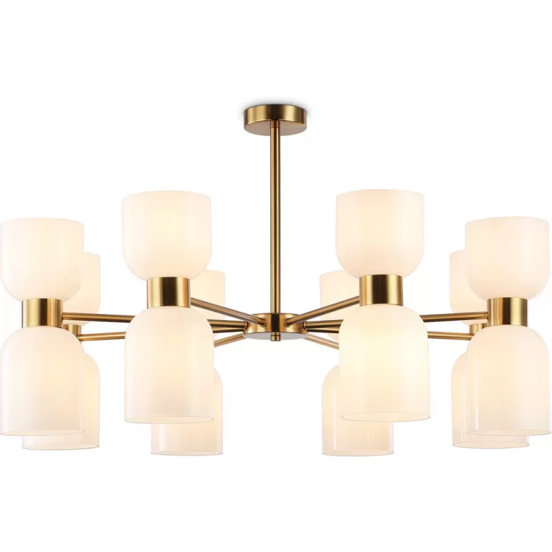 Стеклянная потолочная люстра HIGH LIGHT LH56095 белая Ambrella Стеклянная потолочная люстра HIGH LIGHT LH56095 белая Ambrella