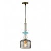 Стеклянный подвесной светильник Candy 10037C цилиндр серый Loft It