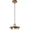 Подвесной светильник Torano 10260/1LED Brown marble цилиндр белый Escada Подвесной светильник Torano 10260/1LED Brown marble цилиндр белый Escada