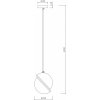 Стеклянный подвесной светильник Element FR5181PL-01BS белый Freya