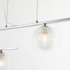 Стеклянный подвесной светильник Idem 2724-4P форма шар прозрачный Favourite