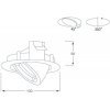 Точечный светильник Downlight A1603-CH