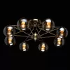 Стеклянная потолочная люстра Оливия 306013608 форма шар цвет янтарь MW-Light