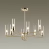 Стеклянная потолочная люстра Kamilla 5274/8C цилиндр прозрачная Lumion