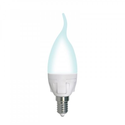 Лампочка светодиодная  LED-CW37 7W/4000K/E14/FR/DIM PLP01WH картон Uniel