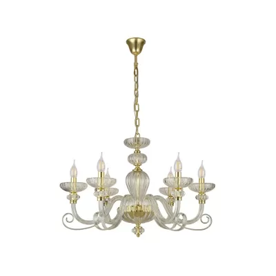 Подвесная люстра Annette 8626/C mat.soft gold clear Newport Подвесная люстра Annette 8626/C mat.soft gold clear Newport