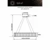 Хрустальный подвесной светильник Nicoletta APL.026.03.70 прозрачный Aployt