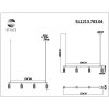 Подвесной светильник Kendo SL1213.703.04 цилиндр серый ST Luce