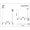 Подвесной светильник Kendo SL1213.703.04 цилиндр серый ST Luce