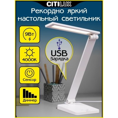 Офисная настольная лампа Ньютон CL803080 Citilux