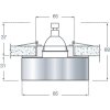 Хрустальный точечный светильник Downlight DL145CH/Jade белый