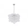 Стеклянная подвесная люстра 3850 3850/73 C nickel прозрачная форма шар Newport