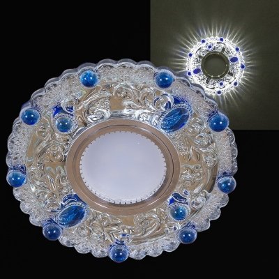 Точечный светильник  14339-9.0-001LD MR16+LED3W WT+BL для натяжного потолка