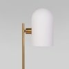 Стеклянный интерьерная настольная лампа Bambola 01164/1 латунь белый Eurosvet