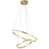 Подвесная люстра Void 10254/2LED Gold APP круглая белая Escada