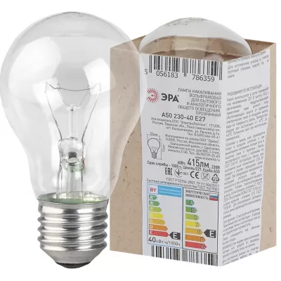 Лампочка накаливания  Б230-40-6 ЭРА