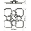 Потолочная люстра Ottimo 51617 4 белая