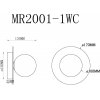 Стеклянный настенный светильник July MR2001-1WC белый