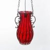 Стеклянный подвесной светильник Cornelia 220158 красный