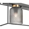 Стеклянная потолочная люстра Morrison VL5472L03 цилиндр черная Vele Luce