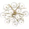 Стеклянная потолочная люстра Bloom 10352/800C AB белая Loft It